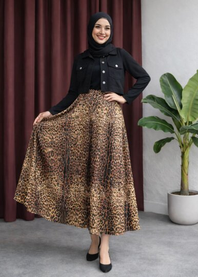 Leopar Desen Scuba Etek